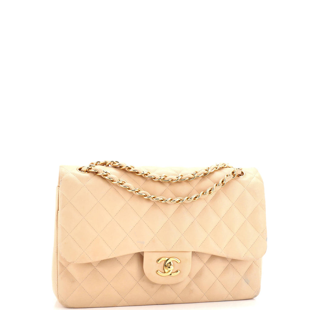 Classic Double Flap Bag Quilted Lambskin Jumbo