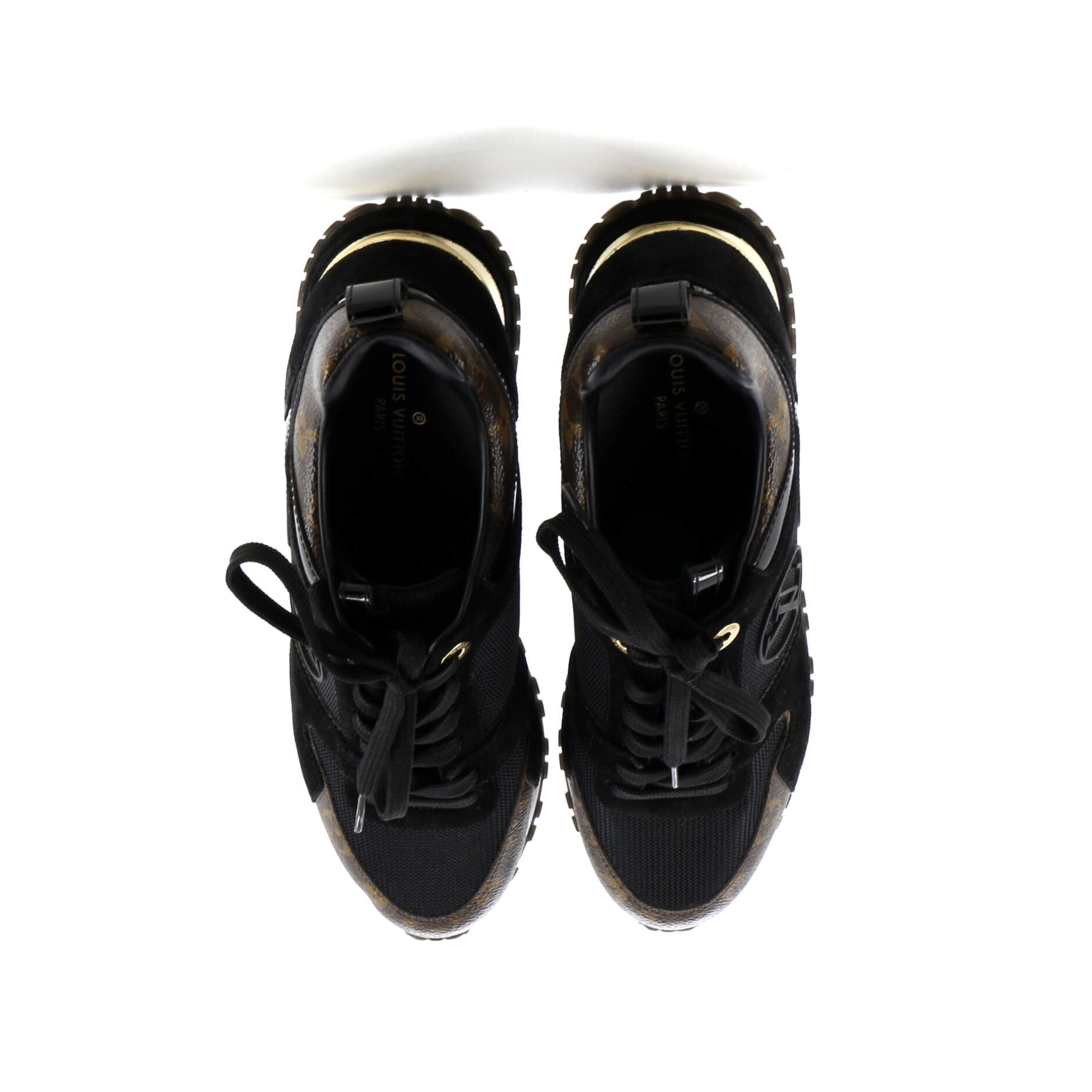 Women's Run Away Sneakers Mesh with Monogram Canvas and Suede