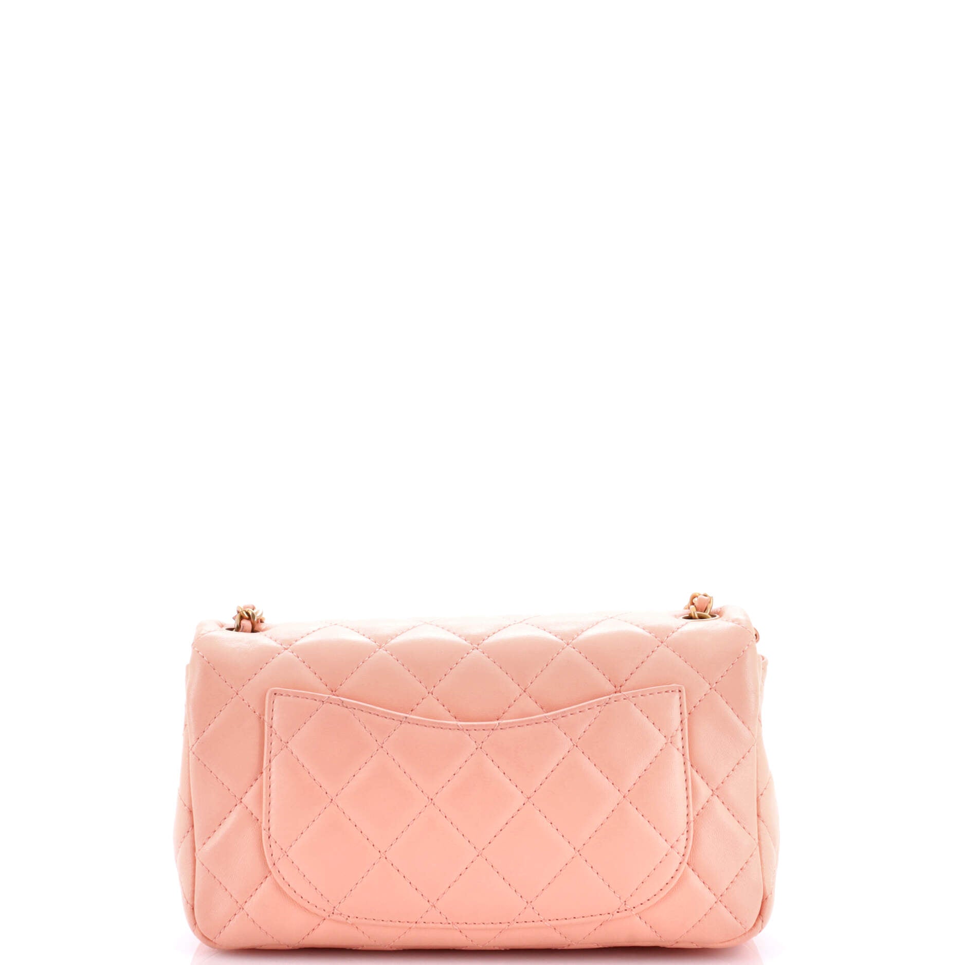 Pearl Crush Flap Bag Quilted Lambskin Mini