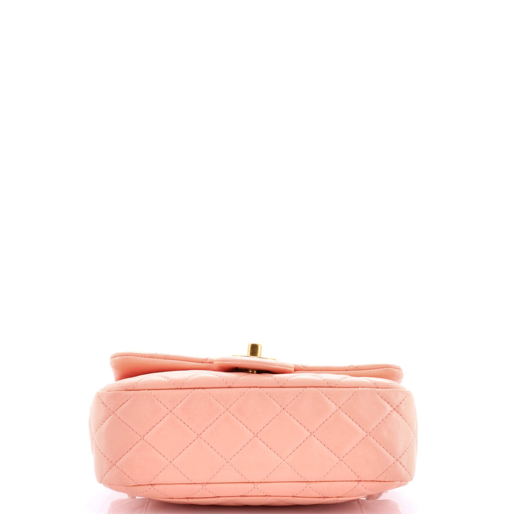 Pearl Crush Flap Bag Quilted Lambskin Mini