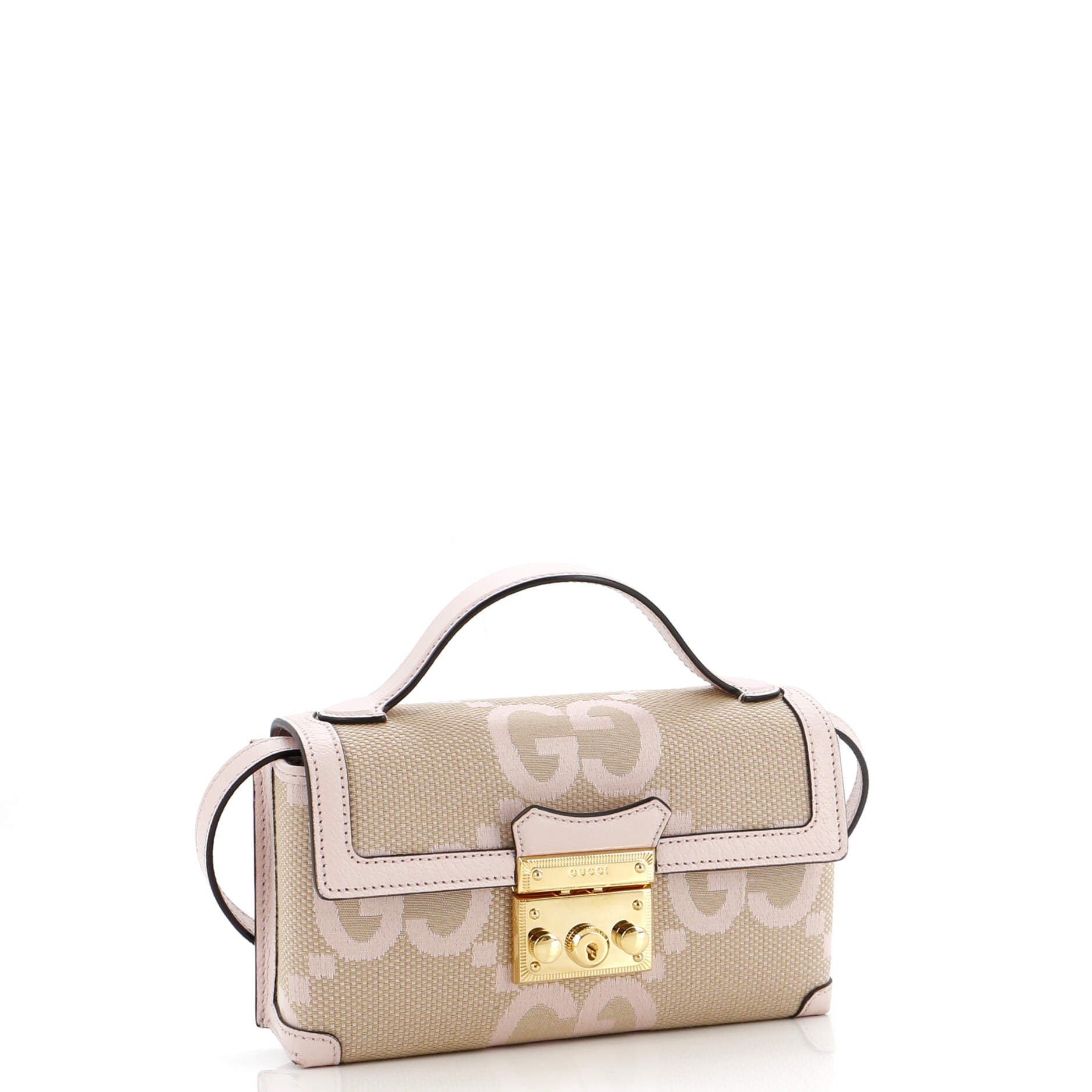 Padlock Top Handle Bag Jumbo GG Canvas Mini