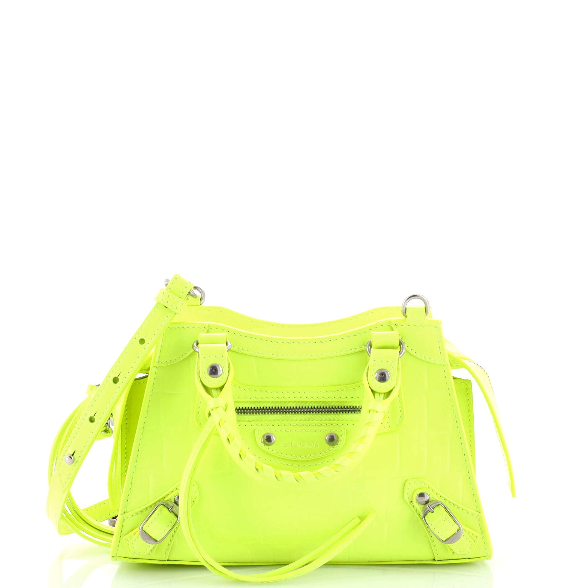Neo Classic City Bag Crocodile Embossed Leather Mini
