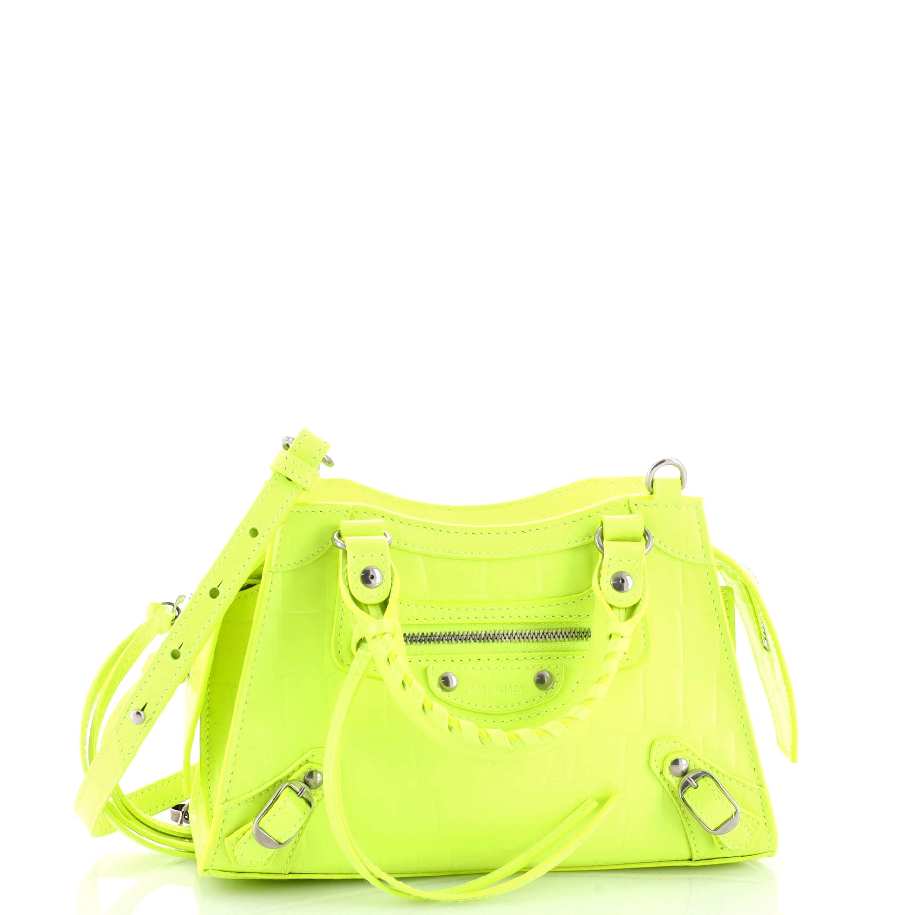 Neo Classic City Bag Crocodile Embossed Leather Mini