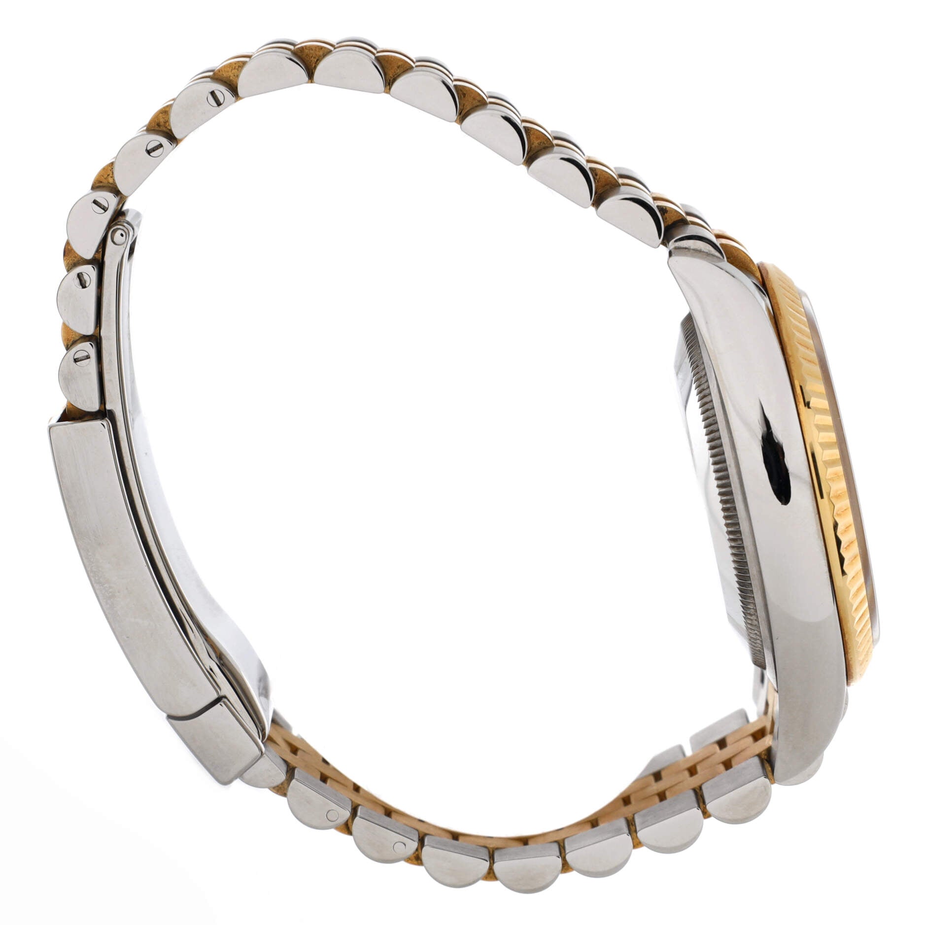 Oyster Perpetual Datejust Automatic Watch Stainless Steel and Yellow Gold with Diamond Markers 36