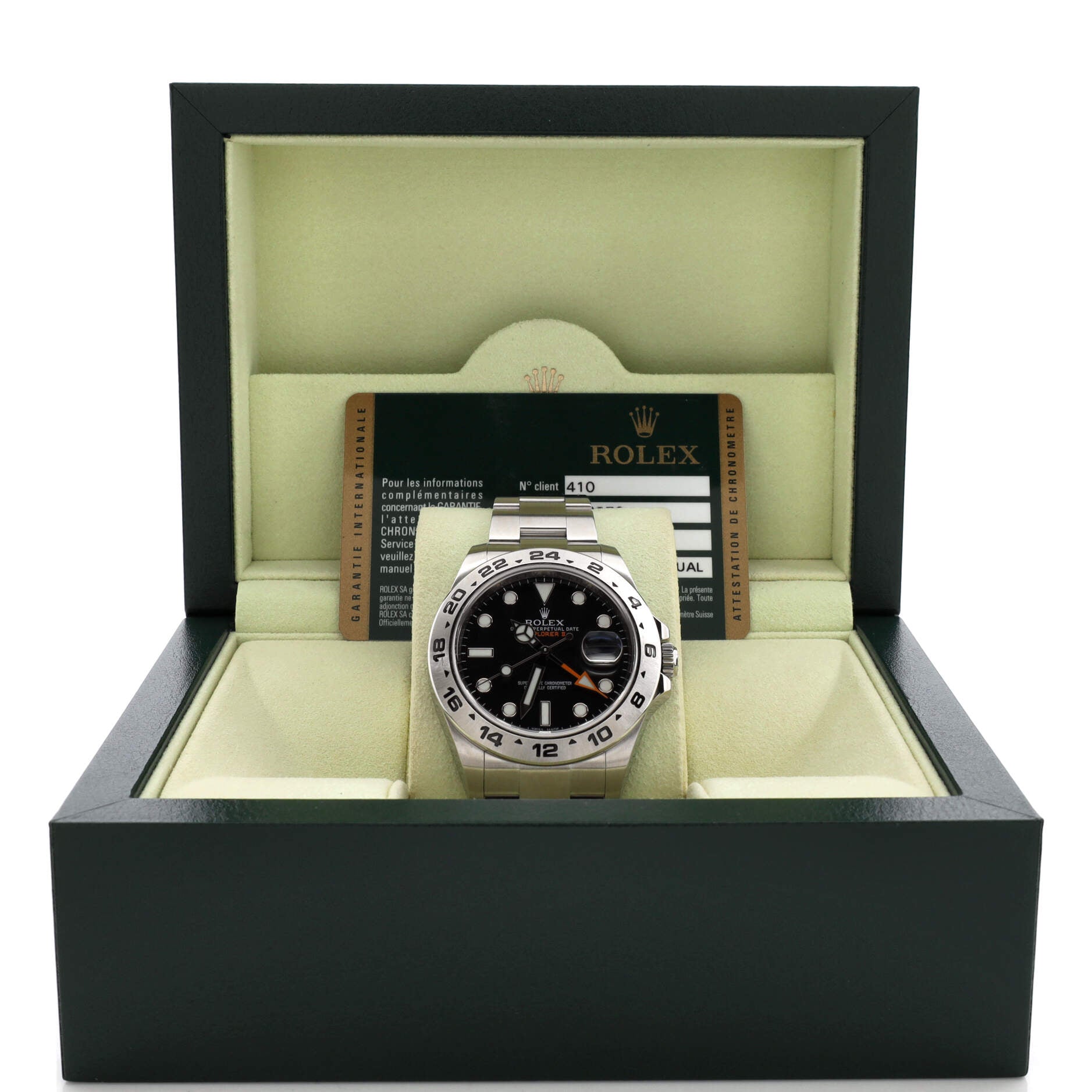 Oyster Perpetual Explorer II Automatic Watch Stainless Steel 42