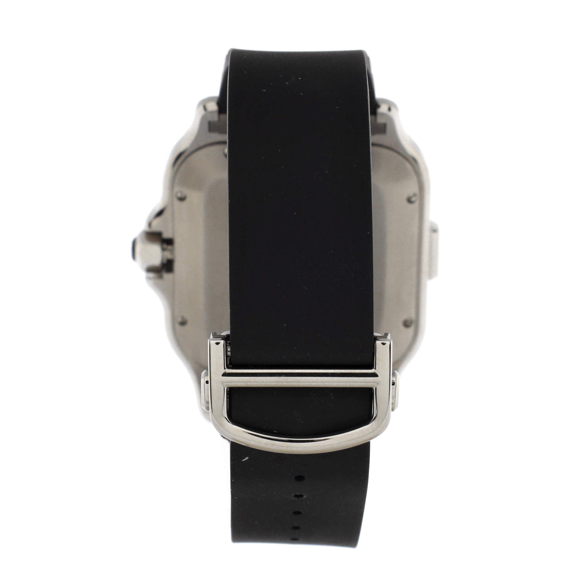 Santos de Cartier Chronograph Automatic Watch Stainless Steel and Rubber 43