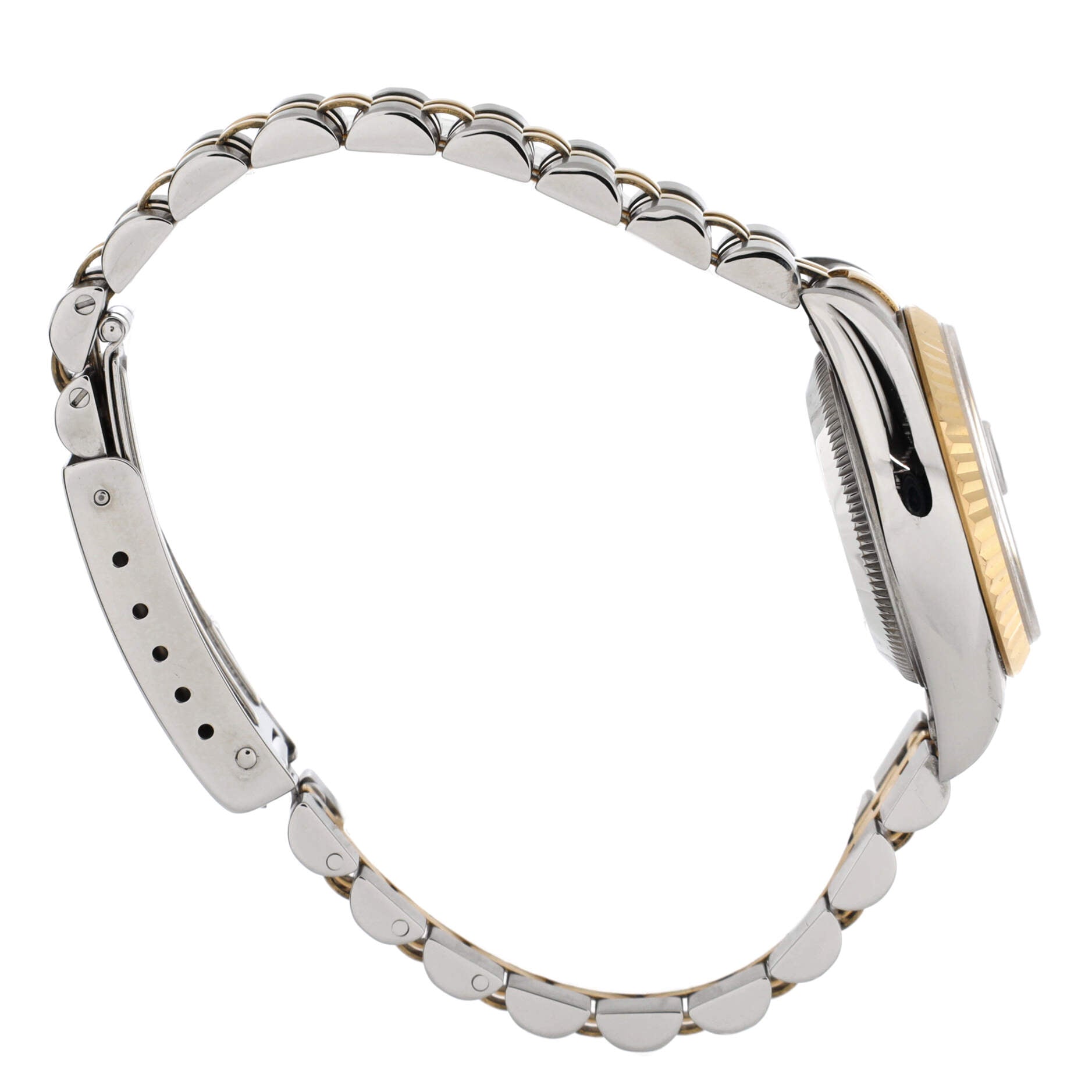 Oyster Perpetual Datejust Automatic Watch Stainless Steel and Yellow Gold with Diamond Markers 26