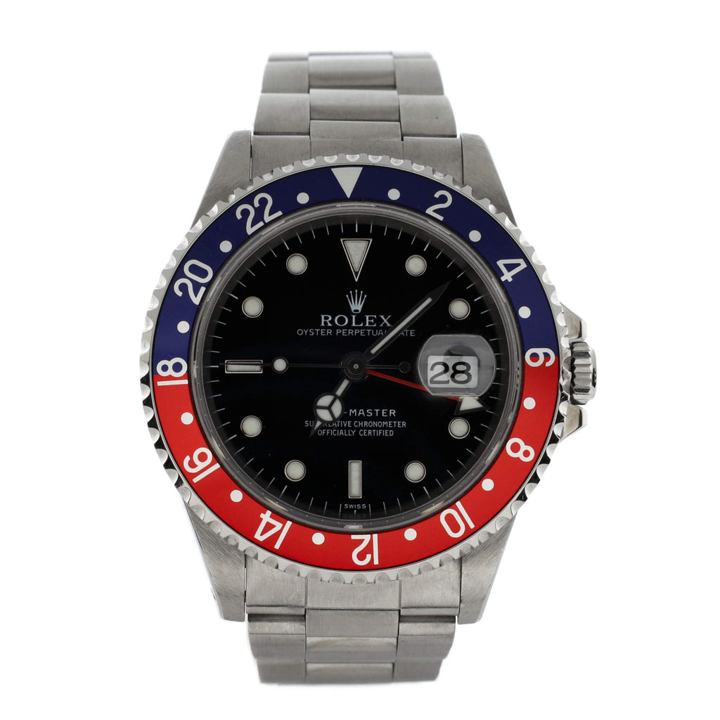 Oyster Perpetual Date GMT-Master Pepsi Automatic Watch Stainless Steel 40