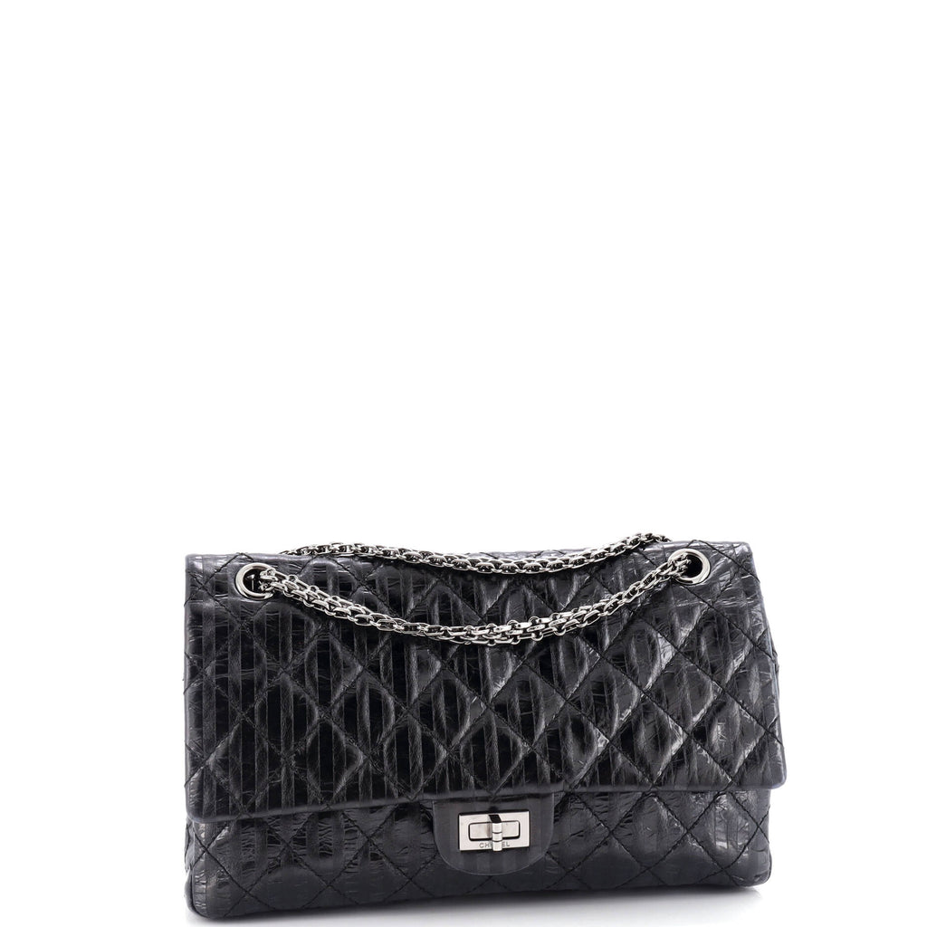 Rayures Reissue 2.55 Flap Bag Quilted Metallic Aged Calfskin 226