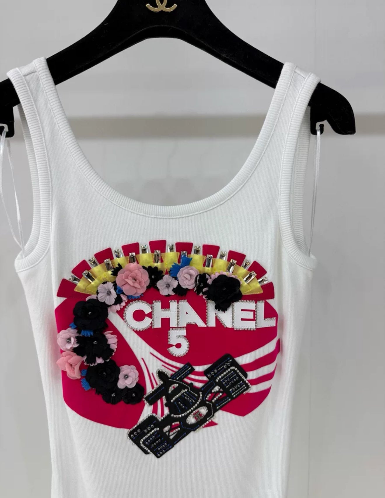 Chanel 23C Formula 1 White Dress