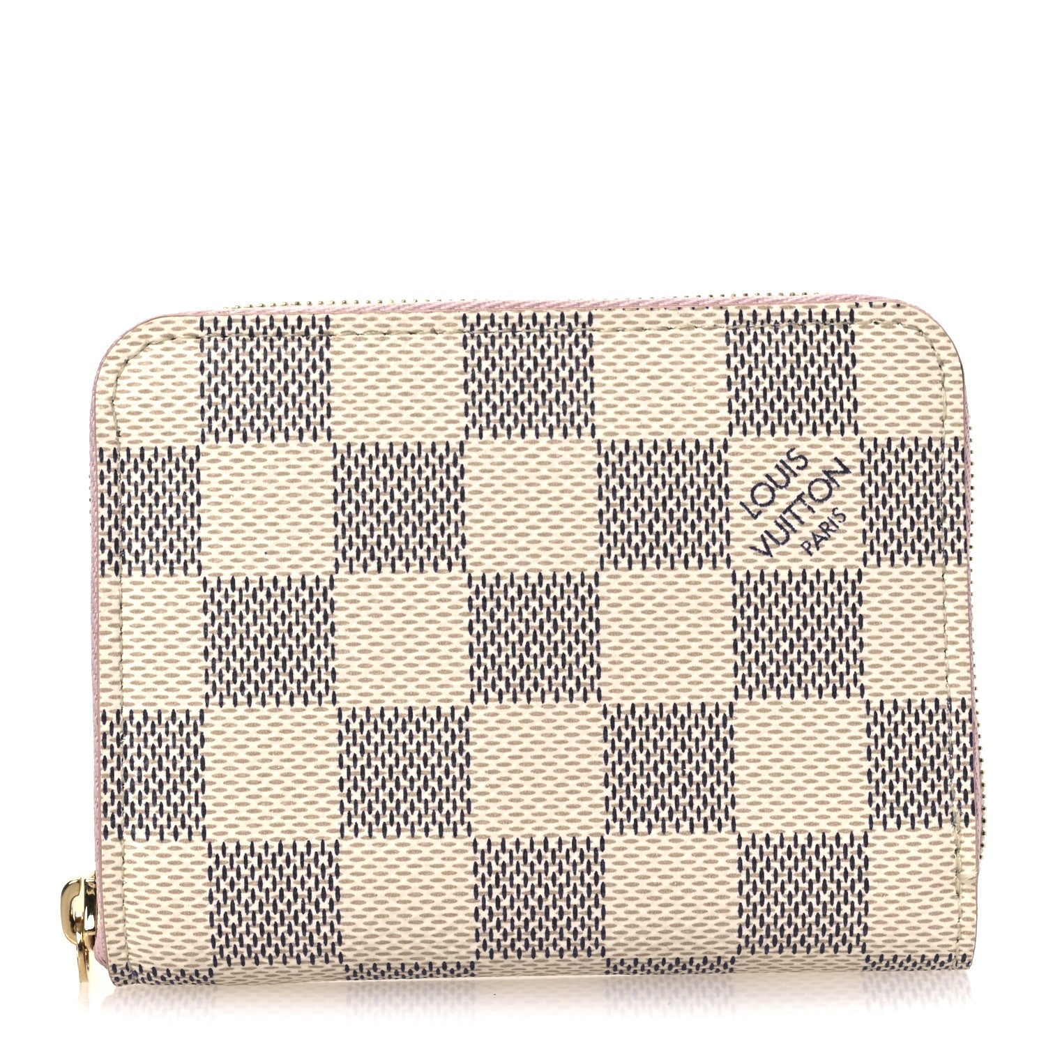 Damier Azur Zippy Coin Purse Rose Ballerine