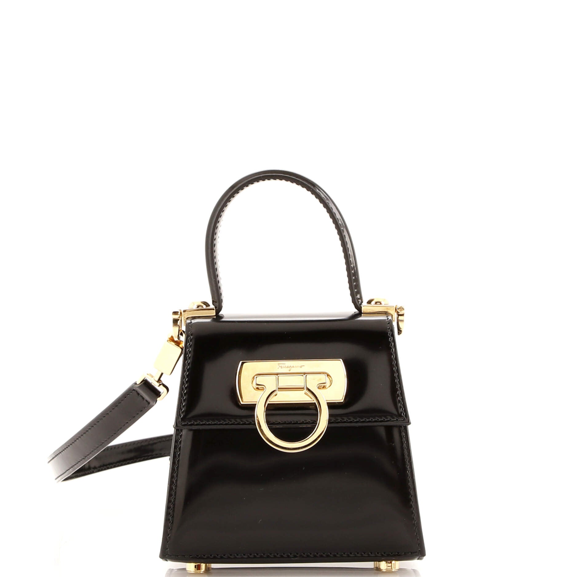 Iconic Top Handle Bag Leather XS
