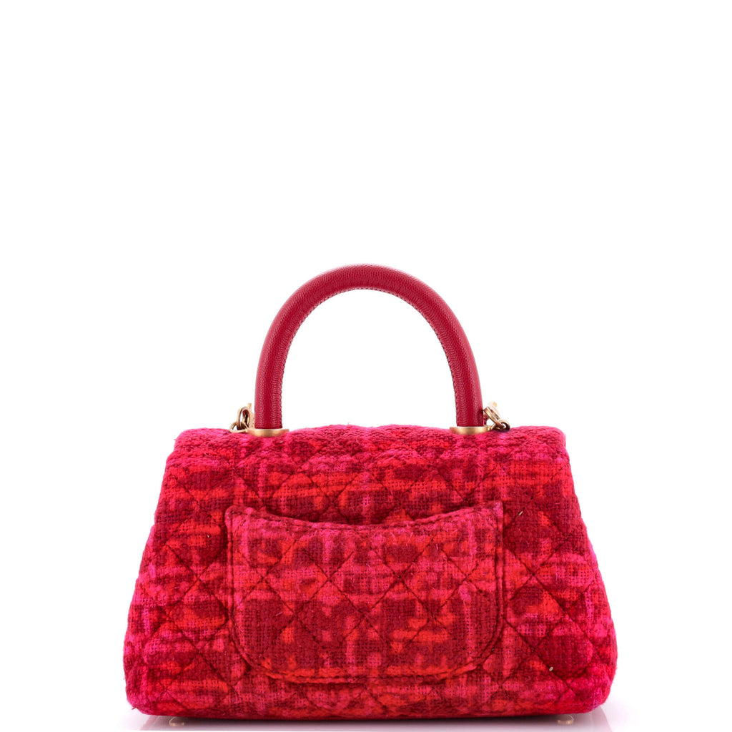 Coco Top Handle Bag Quilted Tweed Mini
