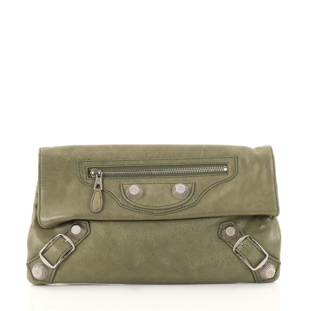 Envelope Clutch Giant Studs Leather
