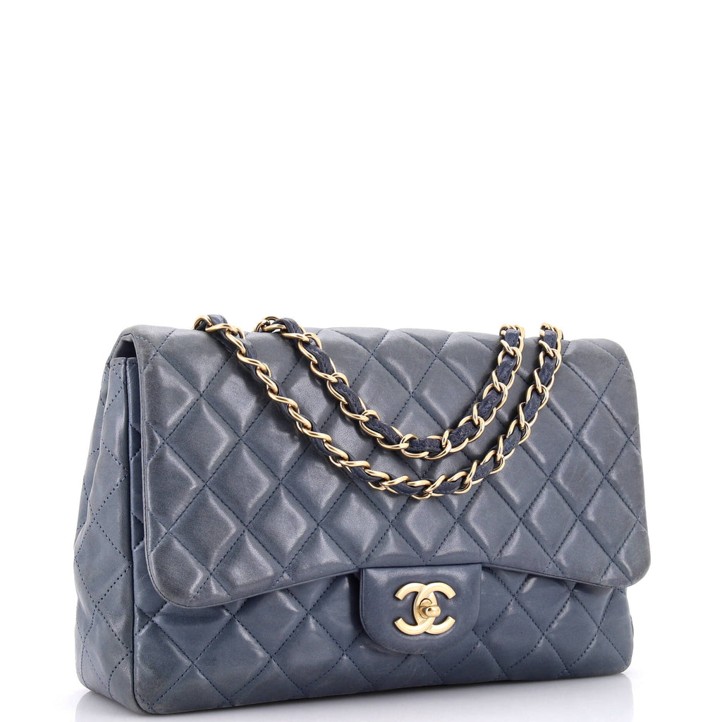 Classic Single Flap Bag Quilted Lambskin Jumbo