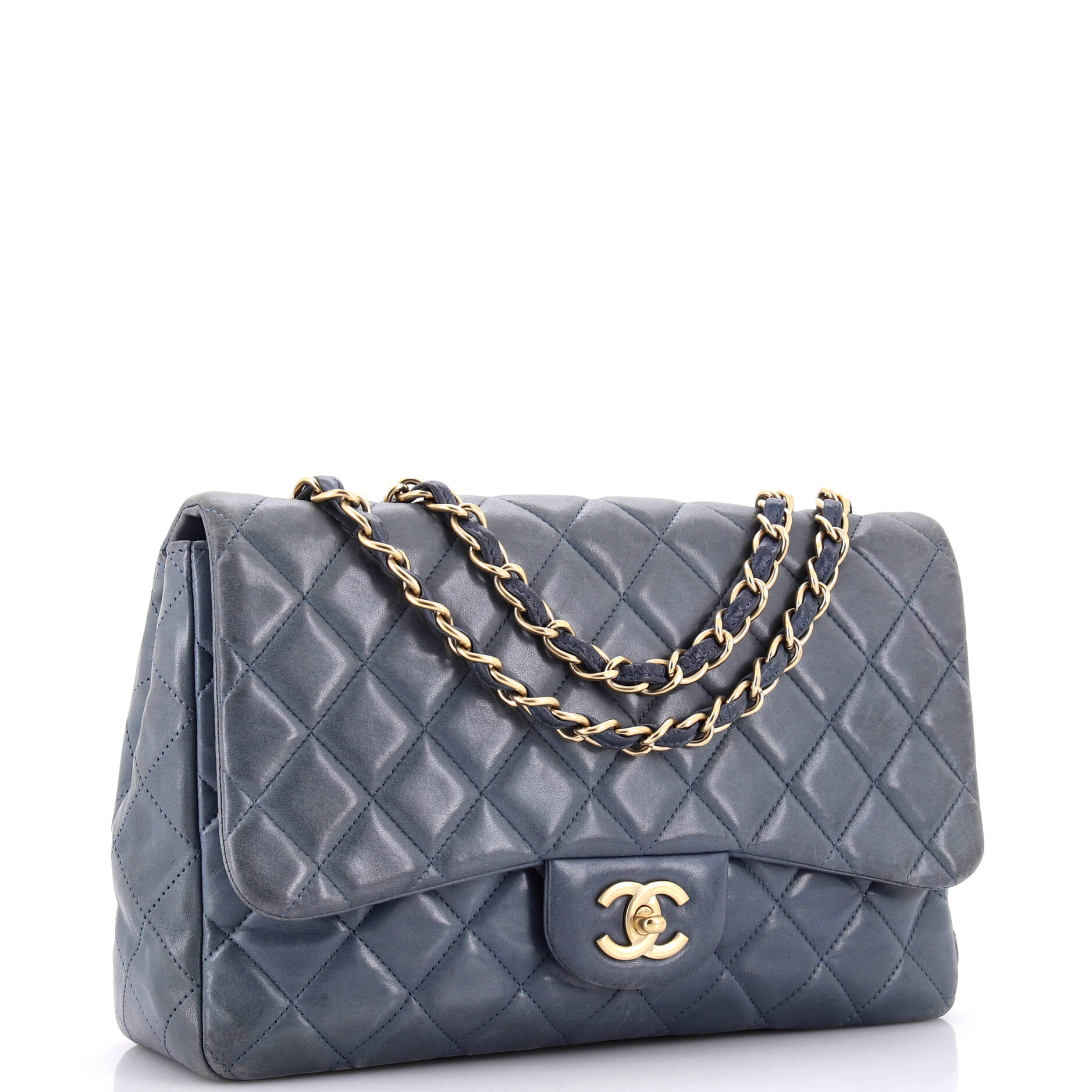 Classic Single Flap Bag Quilted Lambskin Jumbo