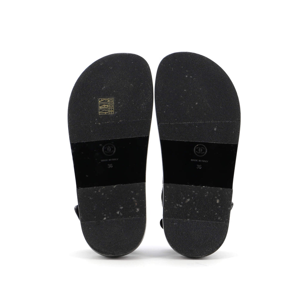Women's Velcro Dad Sandals Quilted Leather