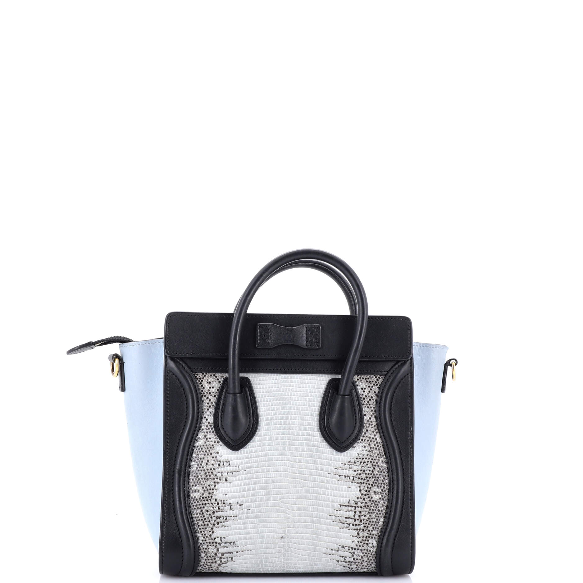 Luggage Bag Lizard and Leather Nano