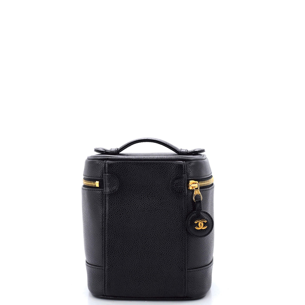 Vintage Timeless Cosmetic Case Caviar Tall