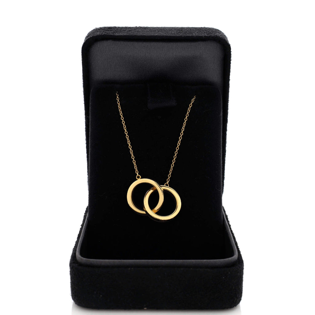 1837 Interlocking Circles Pendant Necklace 18K Yellow Gold Small