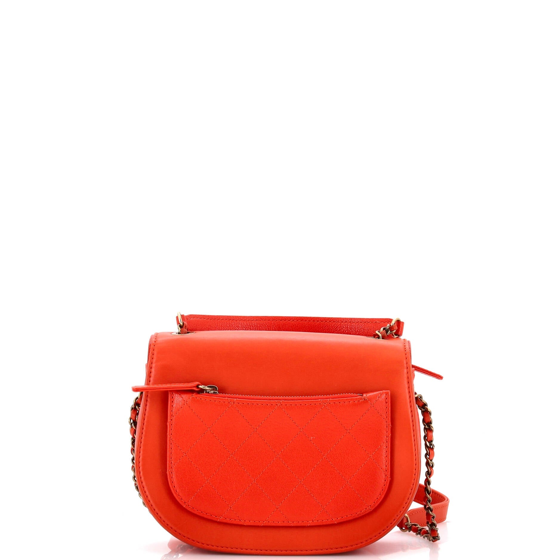 Coco Curve Flap Messenger Calfskin and Quilted Goatskin Small