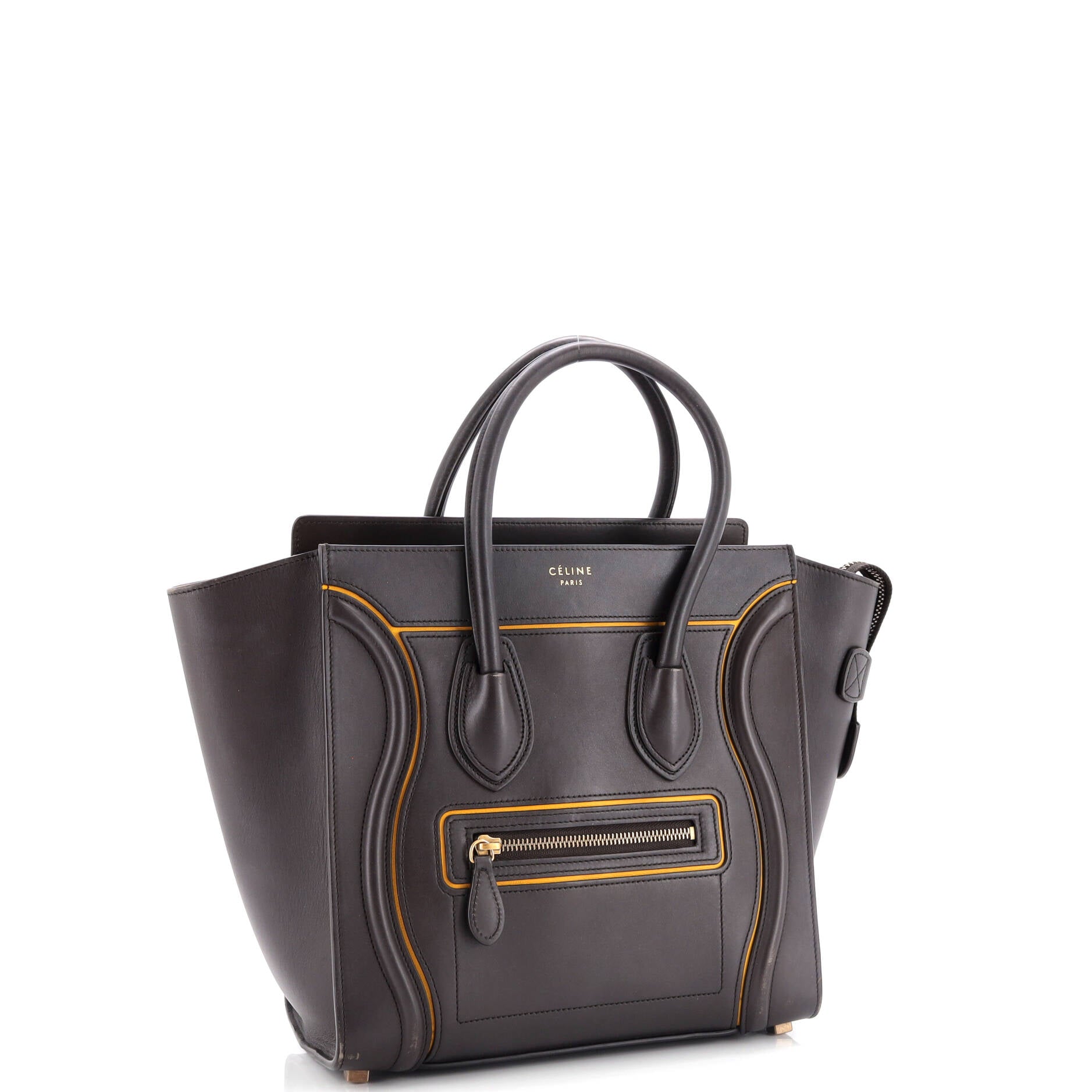 Luggage Bag Smooth Leather Micro