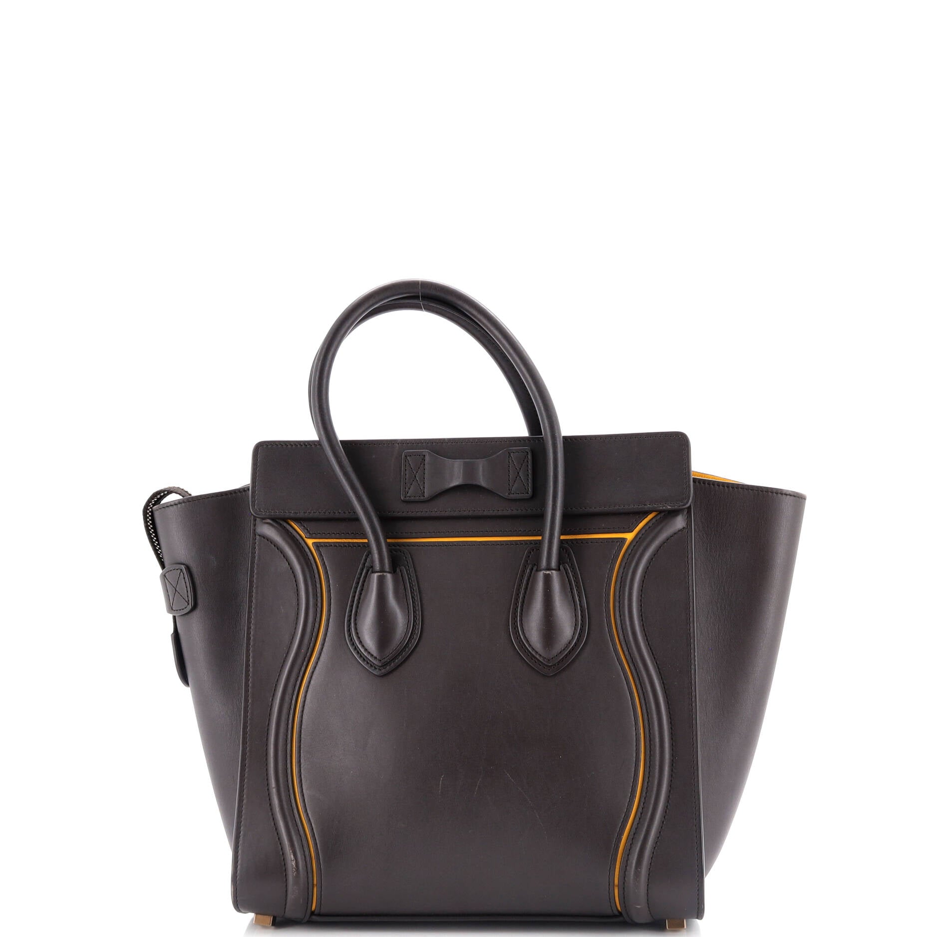 Luggage Bag Smooth Leather Micro