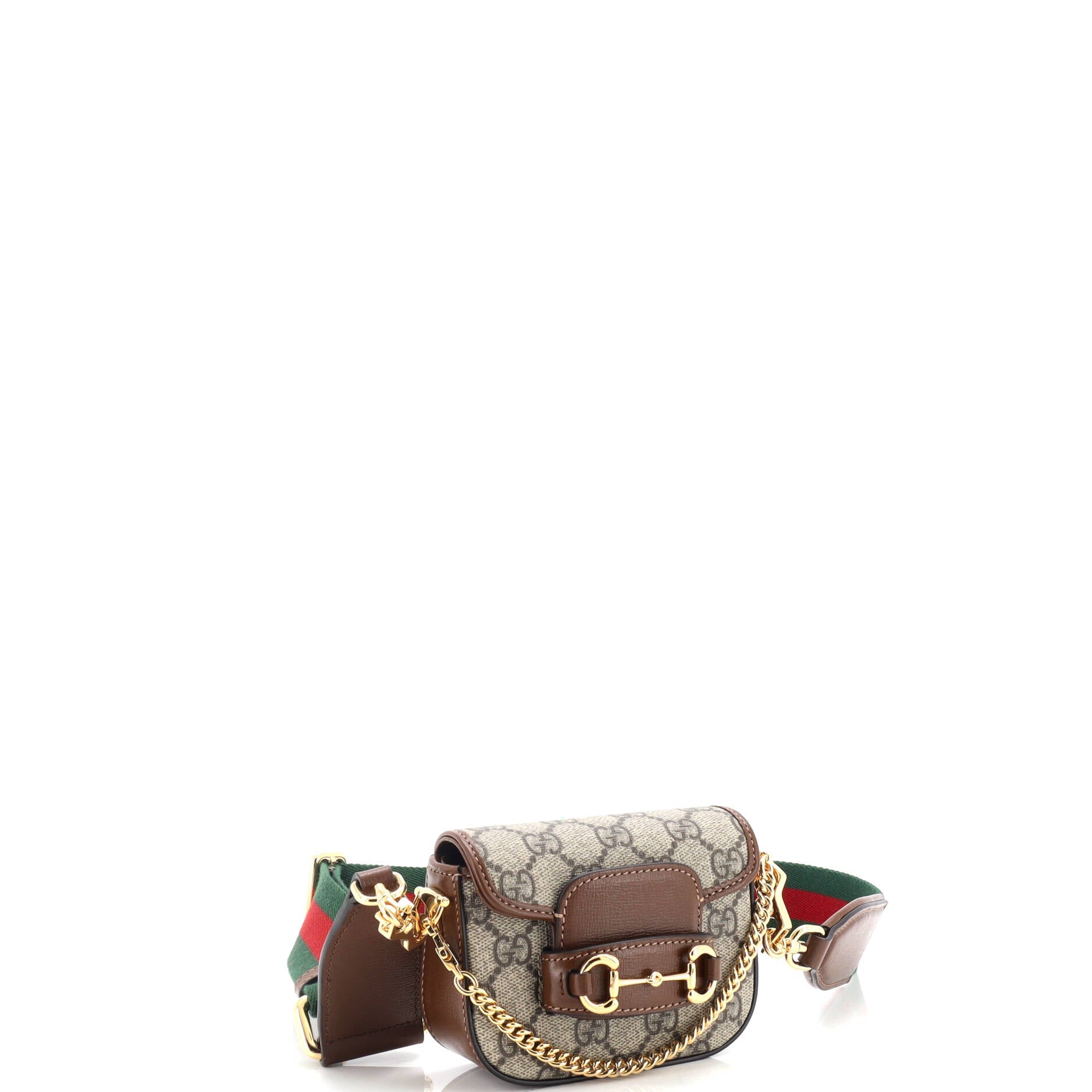 Horsebit 1955 Flap Wallet with Strap GG Coated Canvas