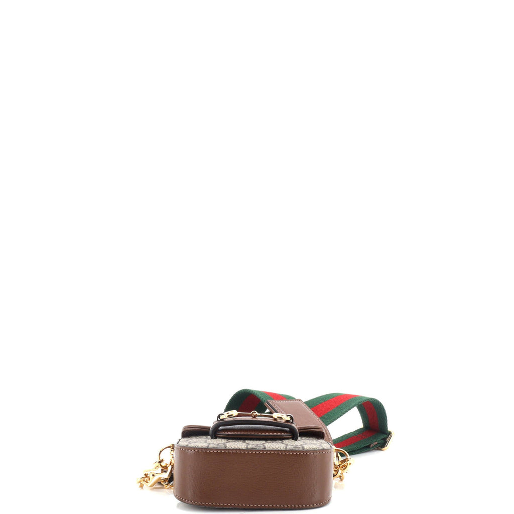 Horsebit 1955 Flap Wallet with Strap GG Coated Canvas