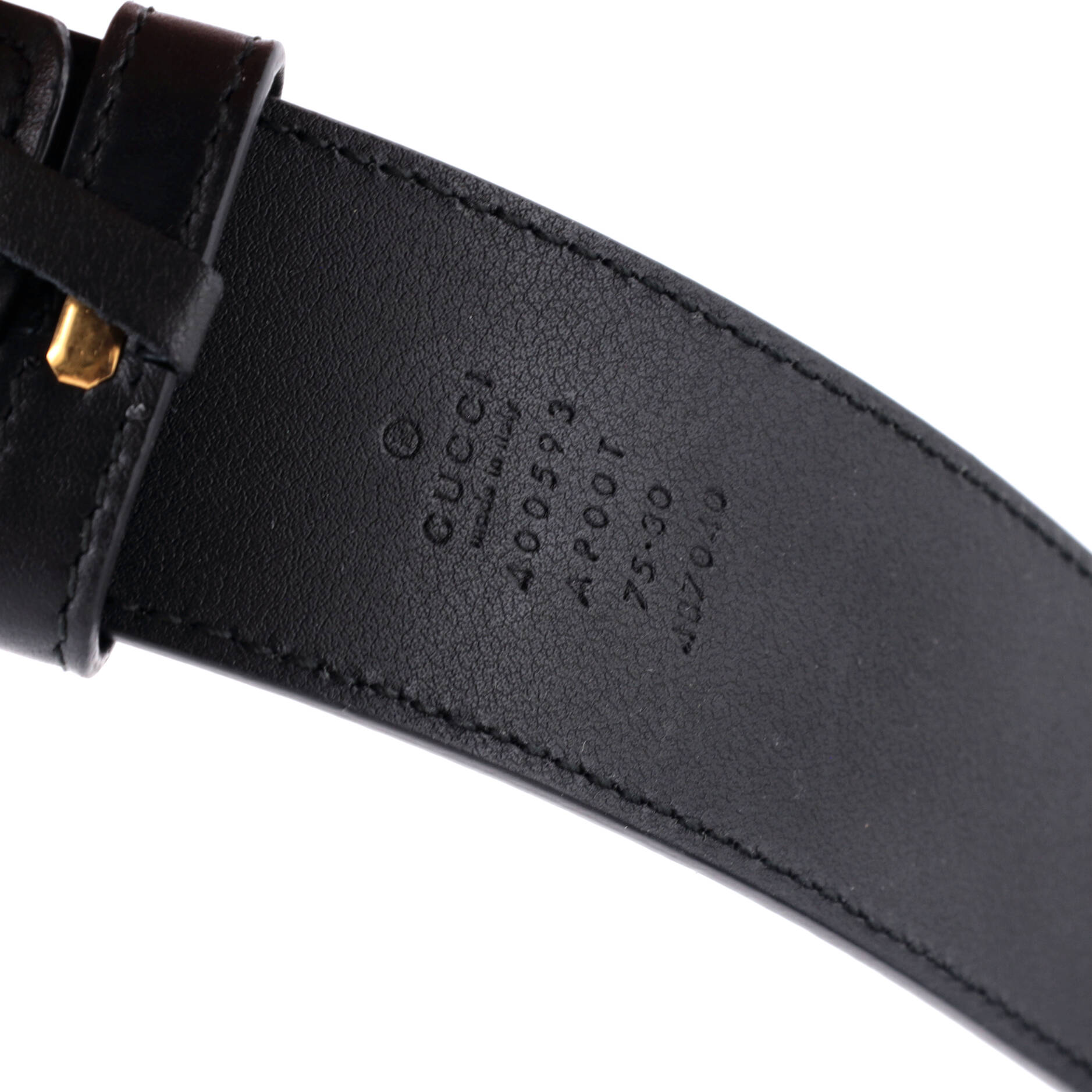 GG Marmont Belt Leather Wide 75