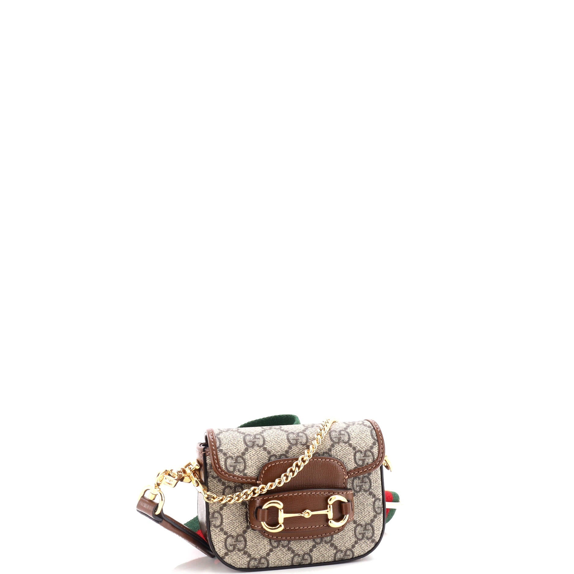 Horsebit 1955 Flap Wallet with Strap GG Coated Canvas