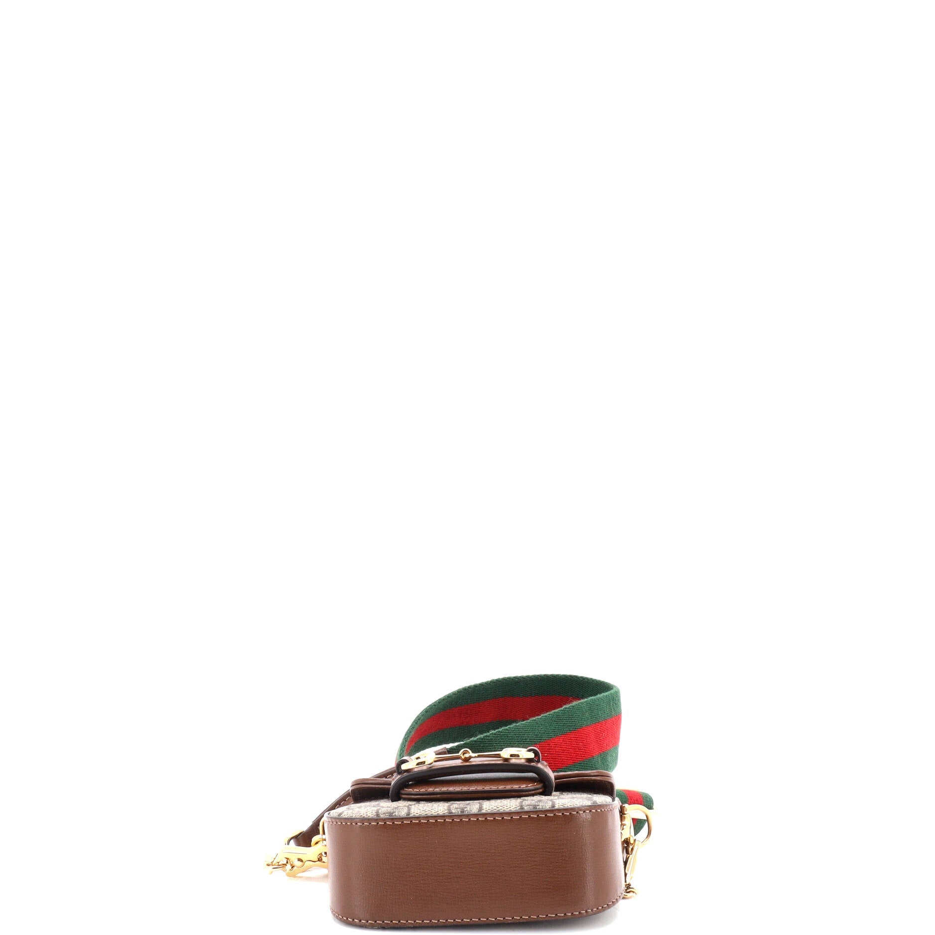Horsebit 1955 Flap Wallet with Strap GG Coated Canvas