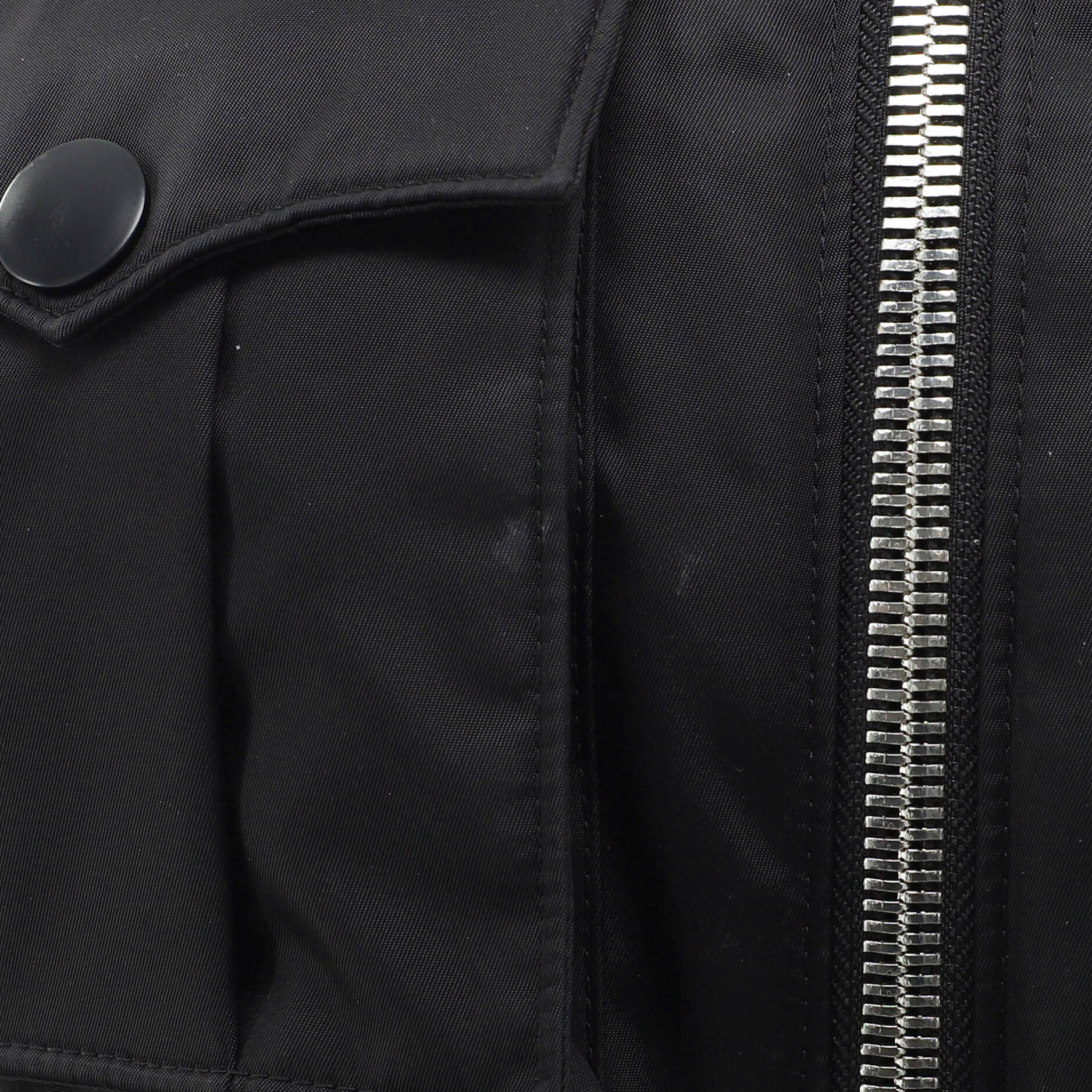 Women's Military Belted Zip Jacket Nylon