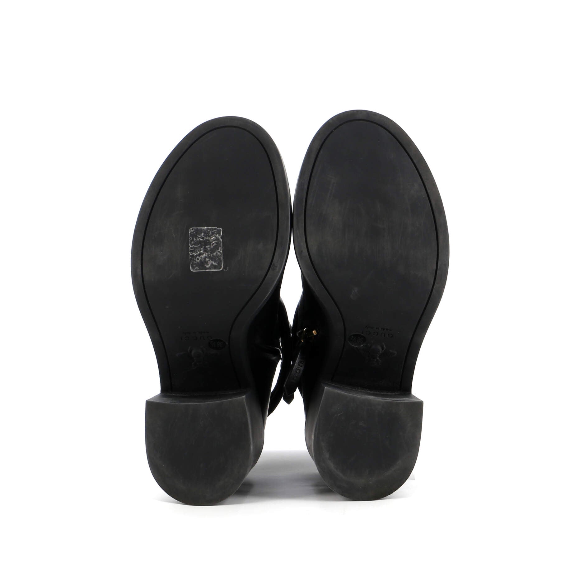Women's GG Marmont Heeled Lace-Up Ankle Boots Leather