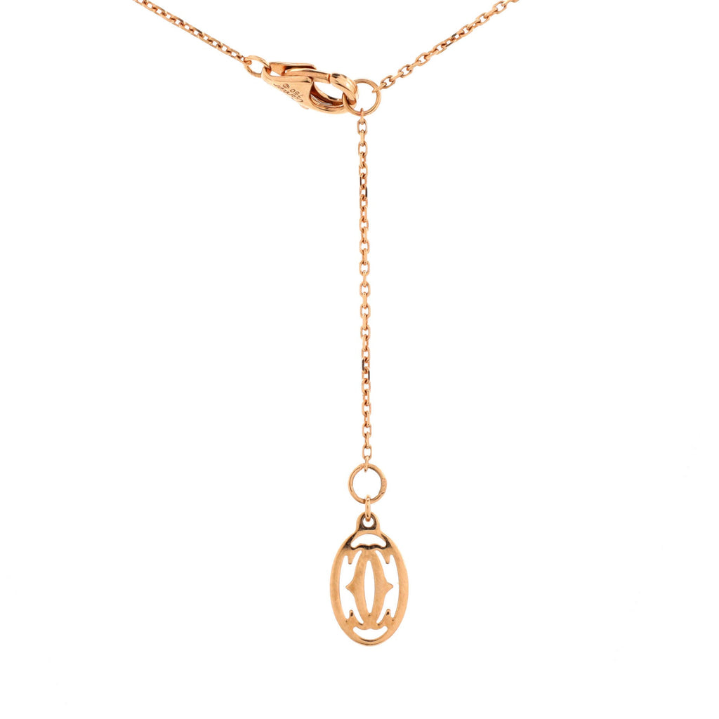 Cross Pendant Necklace 18K Rose Gold with Diamonds