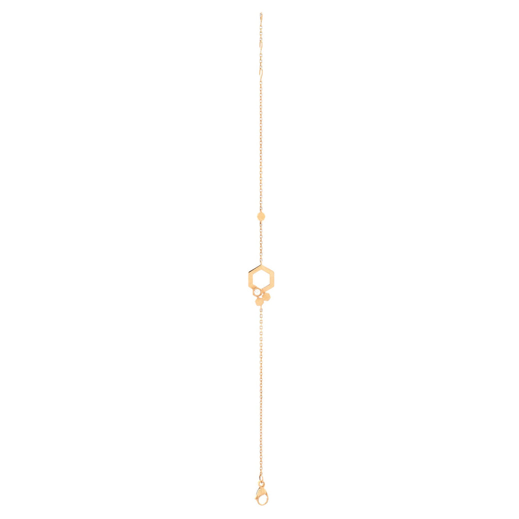 Be My Love Honeycomb Bracelet 18K Rose Gold and Diamond
