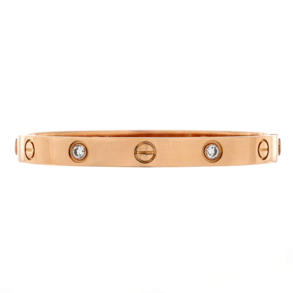 Love 4 Diamond Bracelet 18K Rose Gold with Diamonds