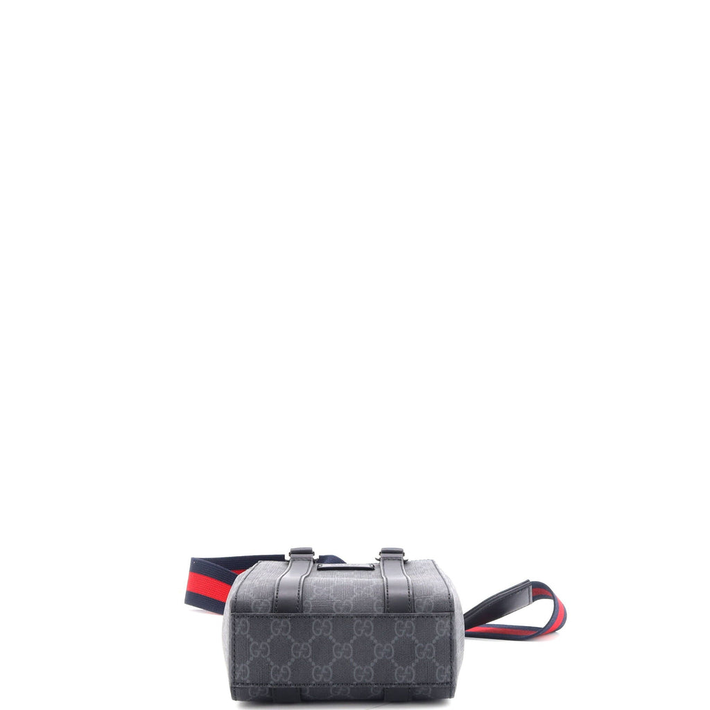 Convertible Web Open Tote GG Coated Canvas Mini