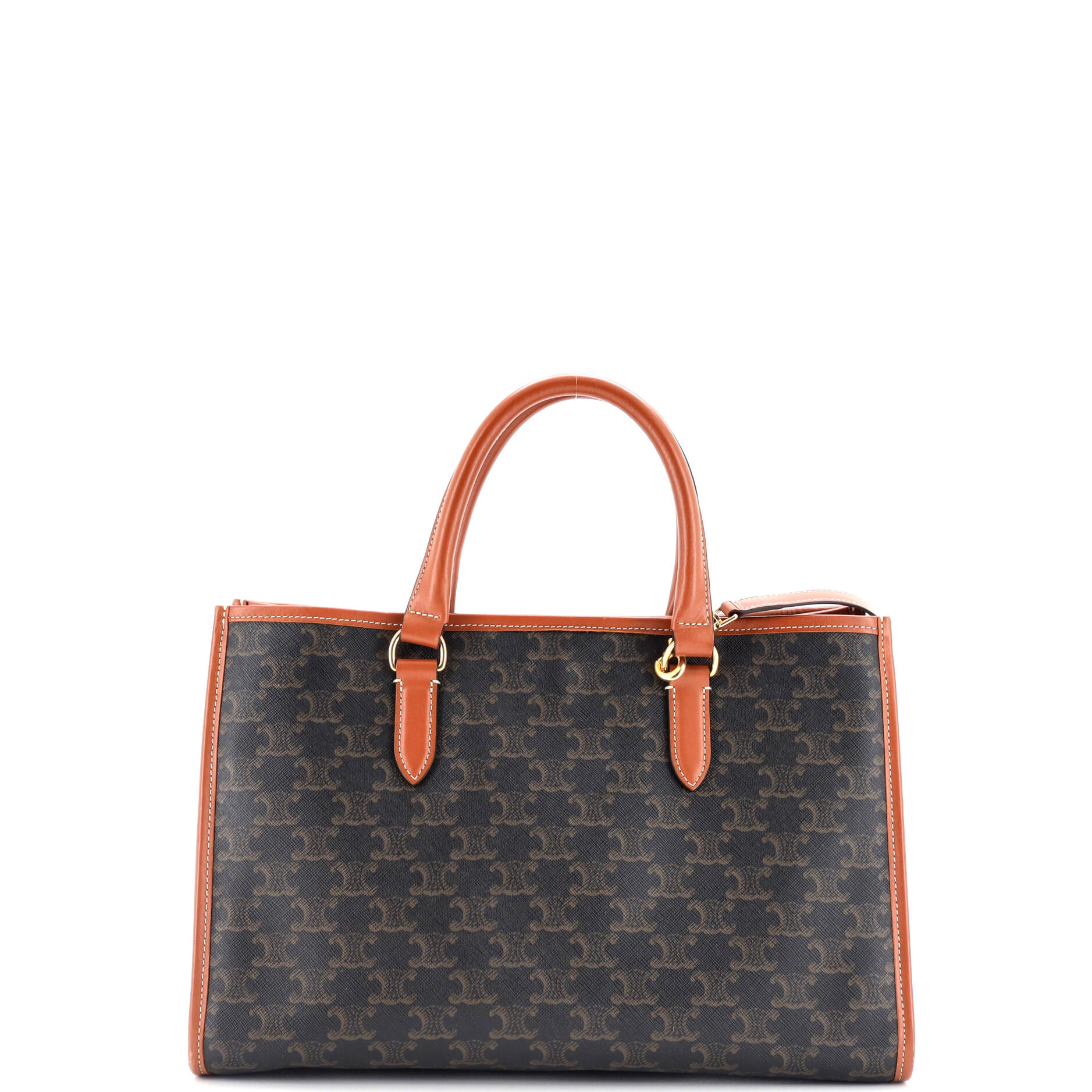 Horizontal Cabas Tote Triomphe Coated Canvas Mini