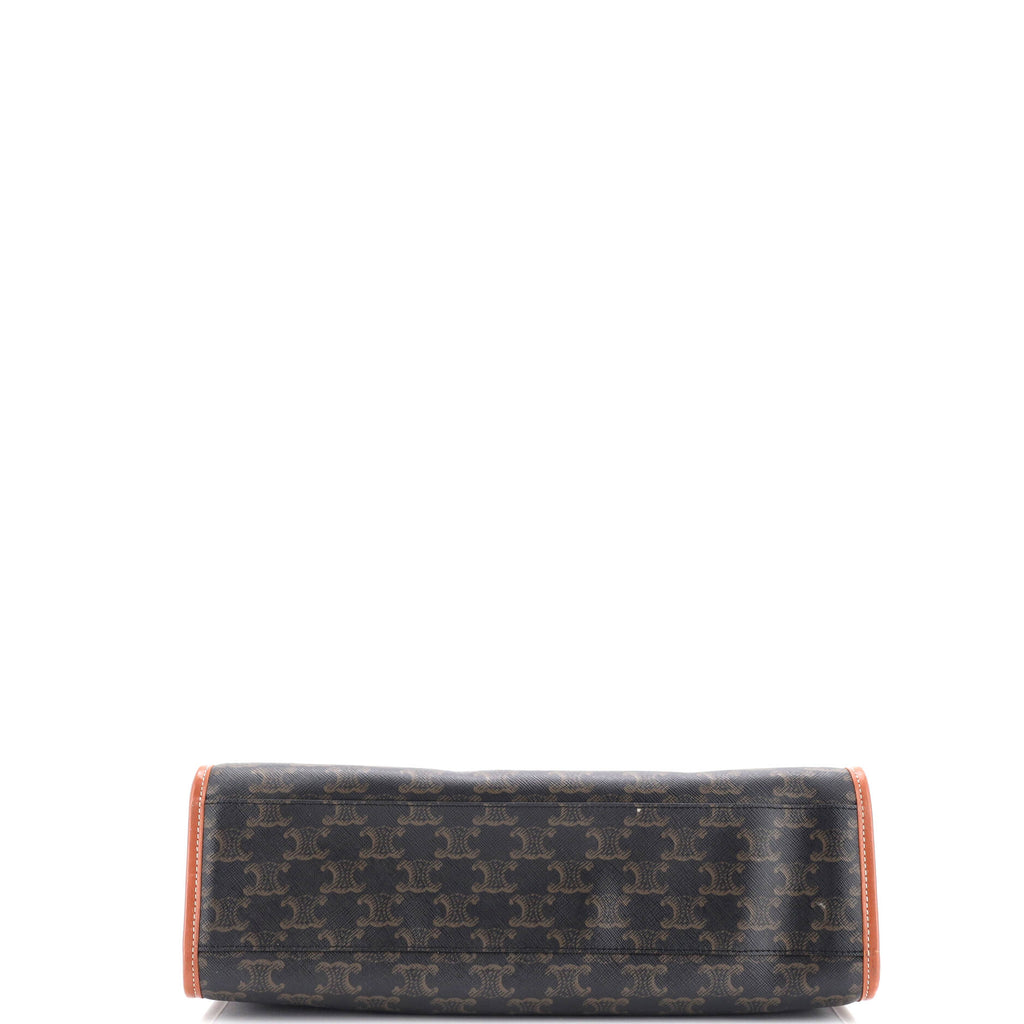 Horizontal Cabas Tote Triomphe Coated Canvas Mini