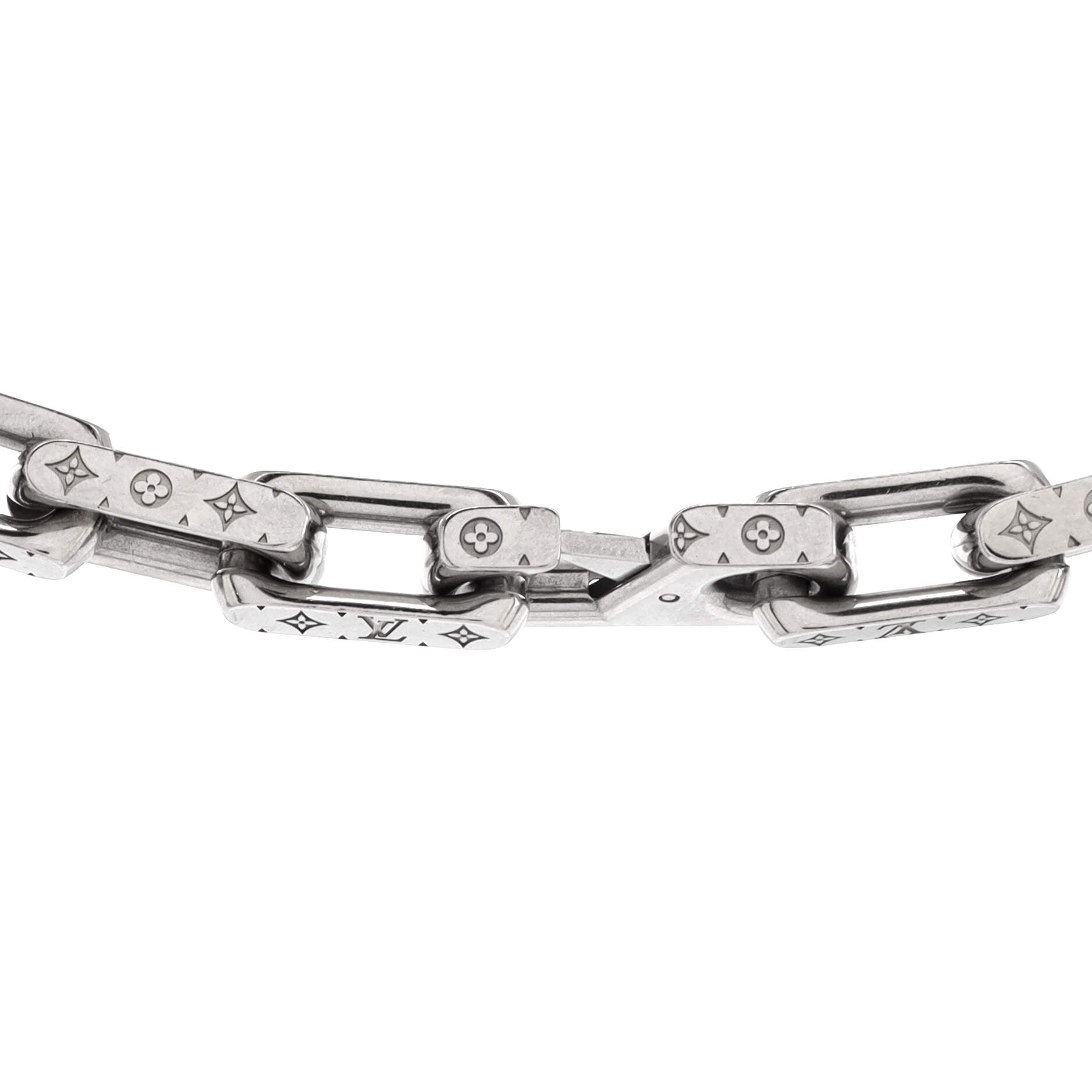 Monogram Chain Necklace Metal