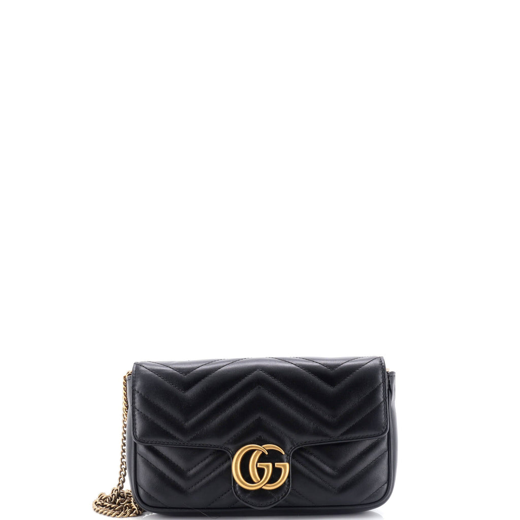 GG Marmont Wallet on Chain Matelasse Leather Mini