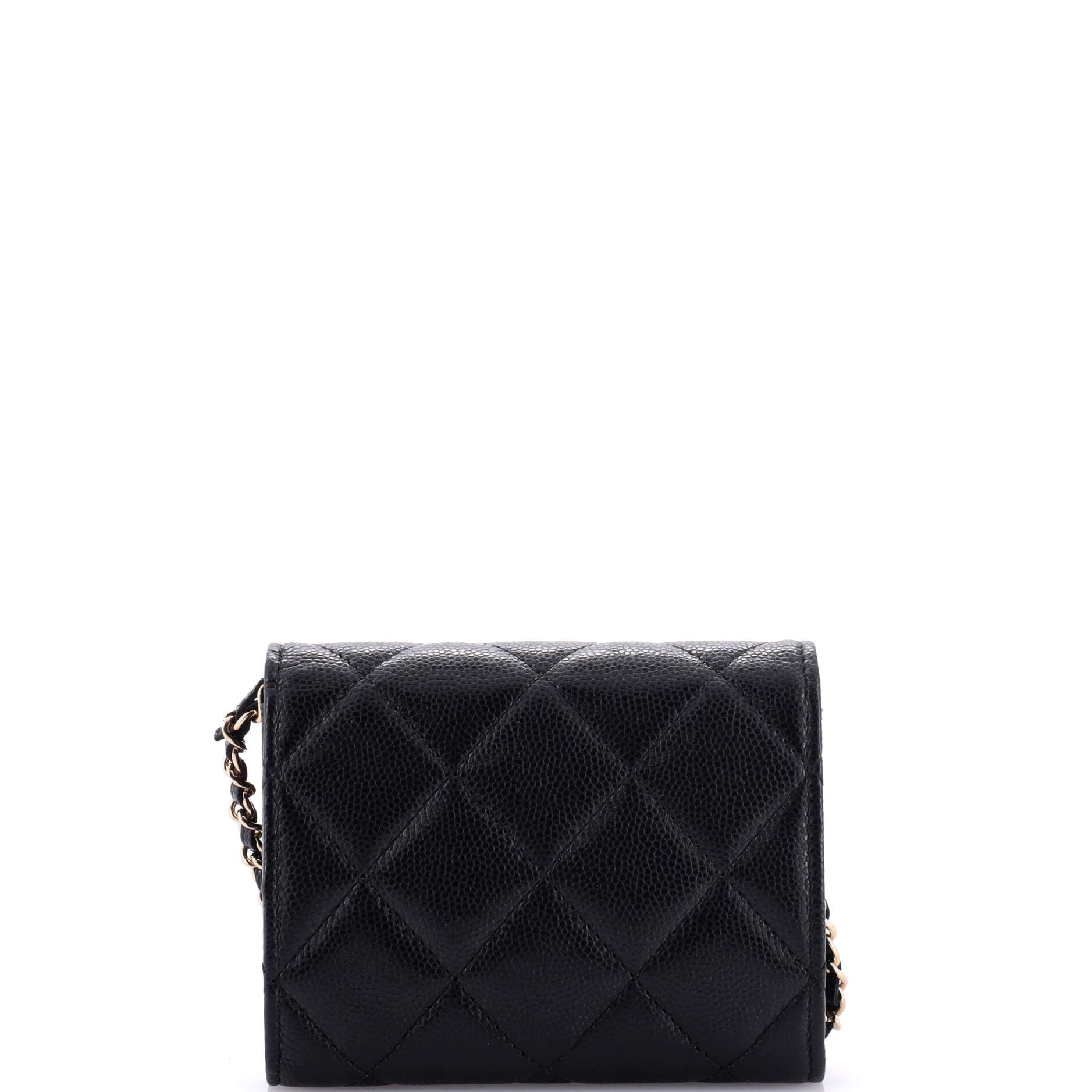 Coco Candy Card Holder on Chain Quilted Caviar