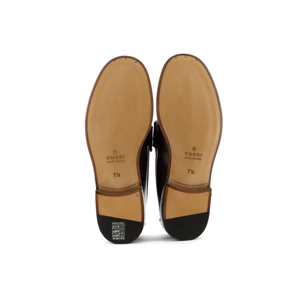 Men's Interlocking G Cutout Loafers Leather