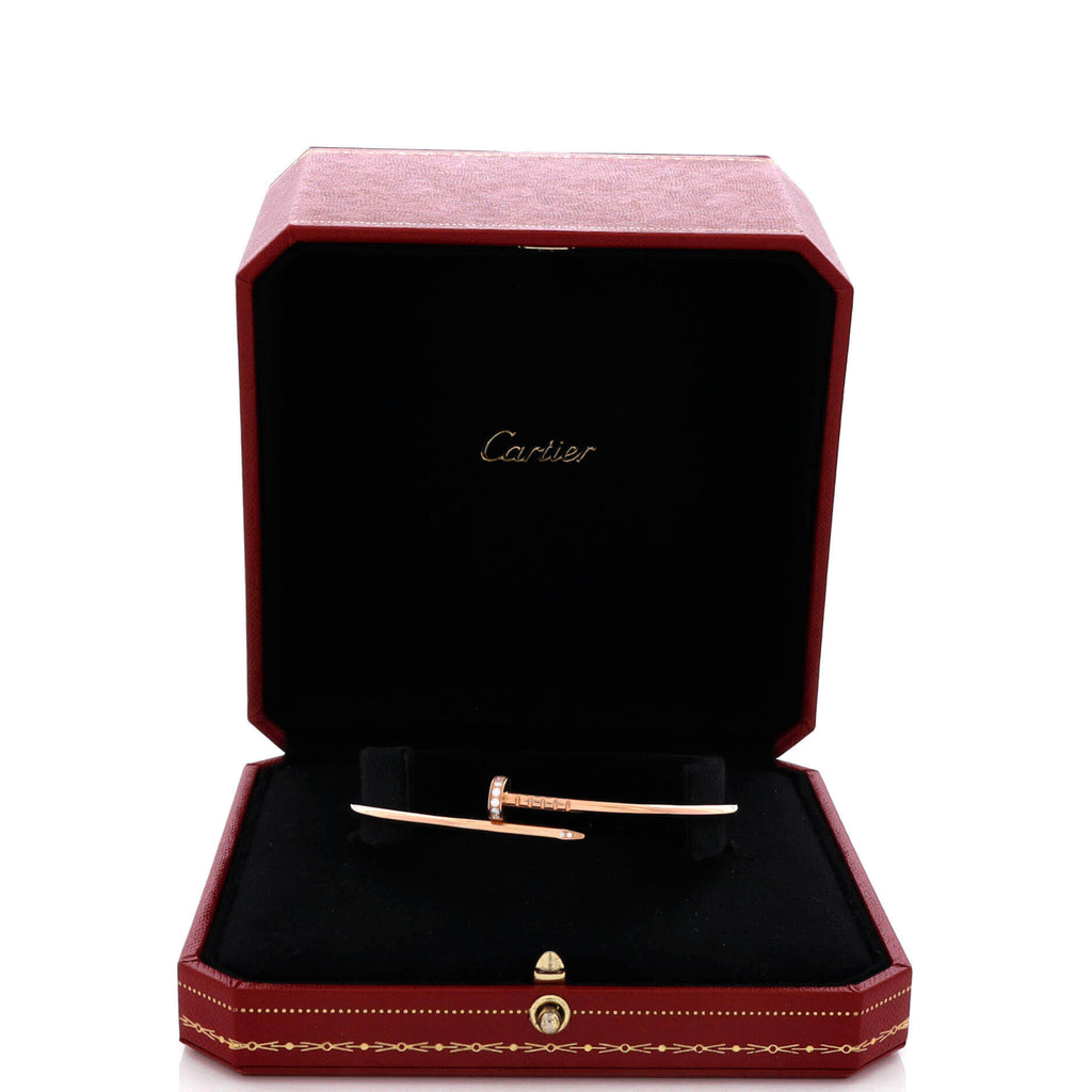 Juste un Clou Bracelet 18K Rose Gold with Diamonds Small