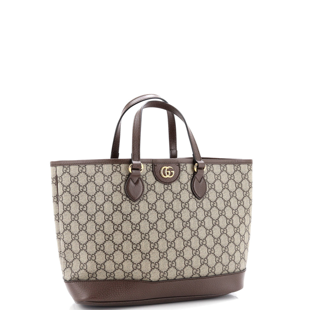 Ophidia Top Handle Shopping Tote GG Coated Canvas and Leather Mini