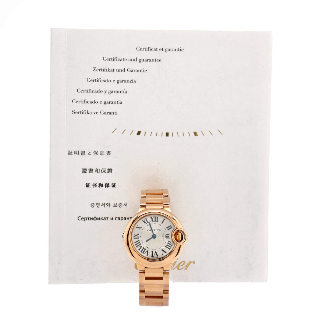 Ballon Bleu de Cartier Quartz Watch Rose Gold 28