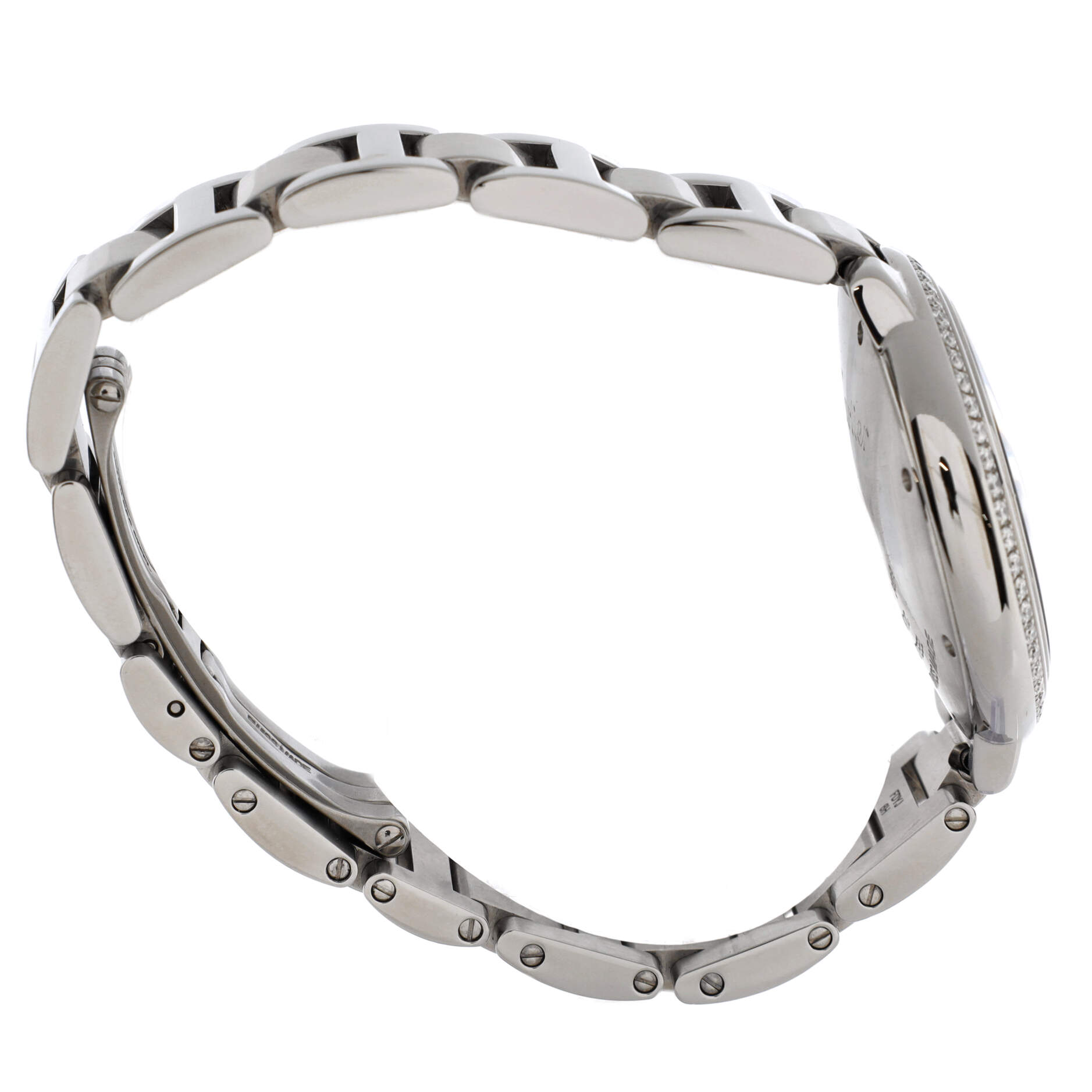Ballon Bleu de Cartier Automatic Watch Stainless Steel with Diamond Bezel 33