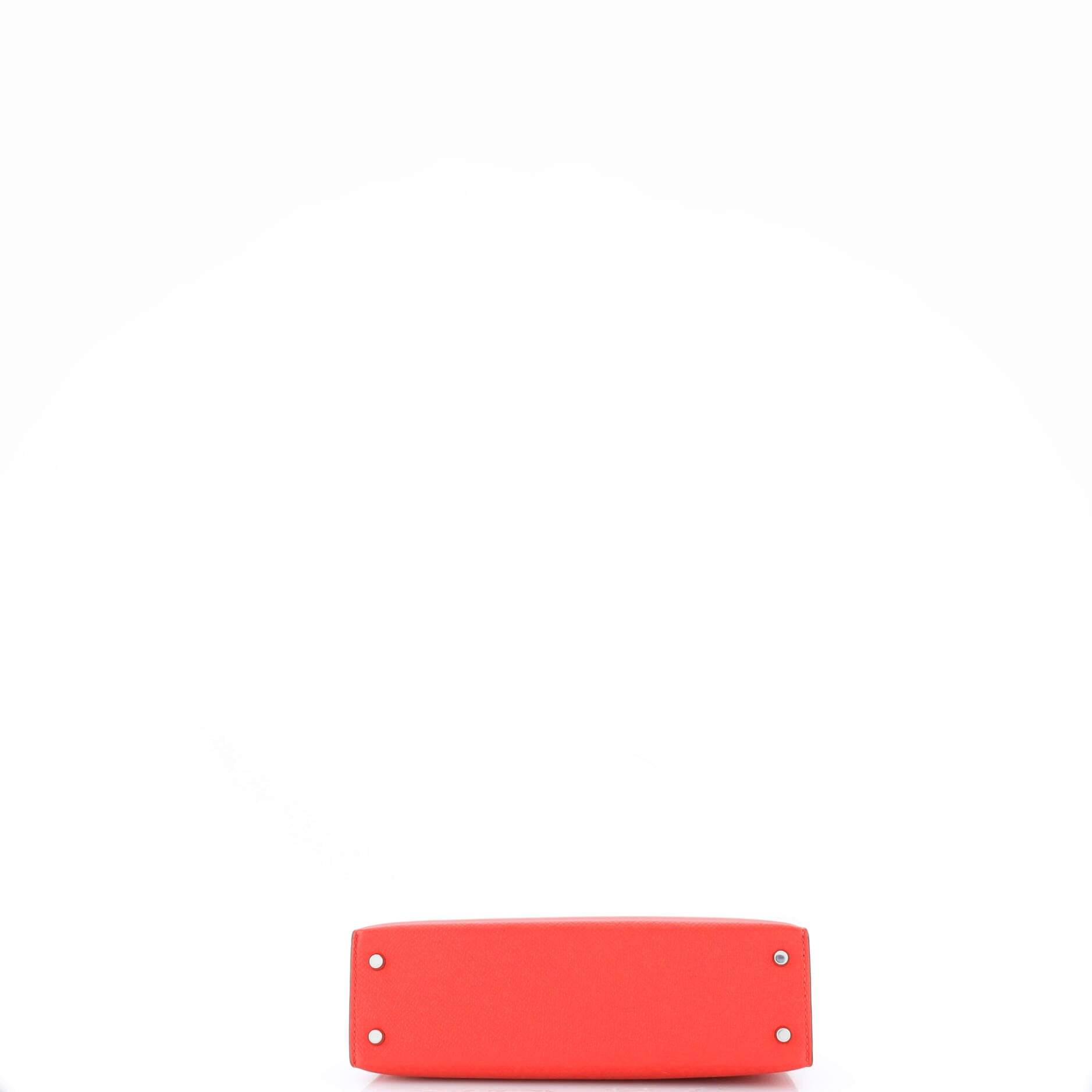Kelly Mini II Bag Rouge Tomate Epsom with Palladium Hardware 20