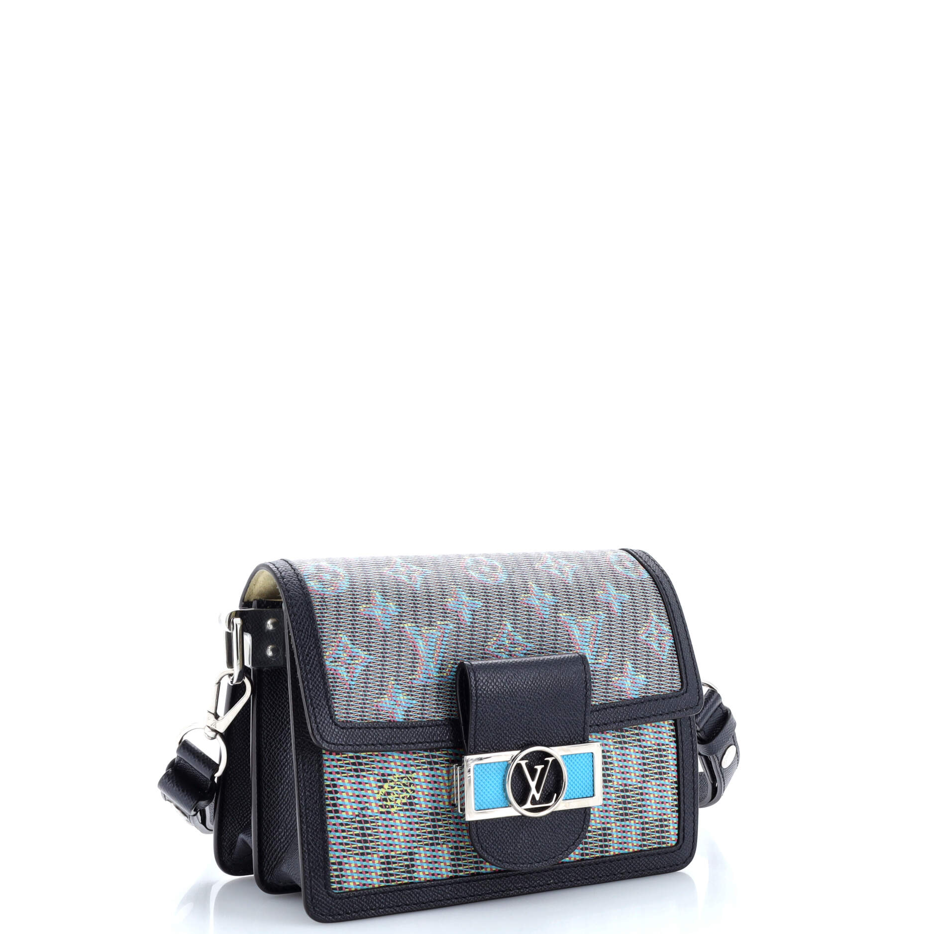 Dauphine Shoulder Bag Damier Monogram LV Pop Canvas Mini